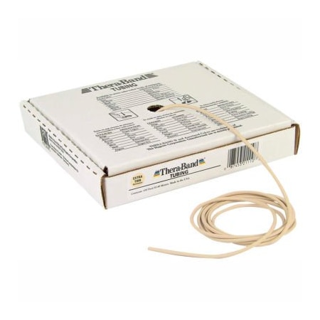 Fabrication Enterprises Thera-Band Latex Exercise Tubing, Tan, 100' Roll/Box 10-1320